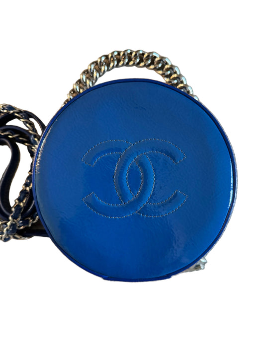 Chanel Round As Earth Bag With Box and Dust Bag- Blue