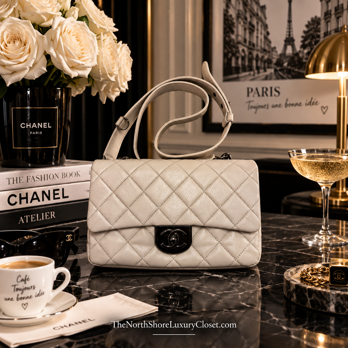 Chanel - RARE - Chanel Quilted Leather & Ruthenium Hardware