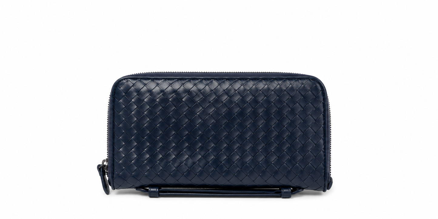 Bottega Veneta Intrecciato Convertible 2-Way Shoulder Bag / Clutch – Black