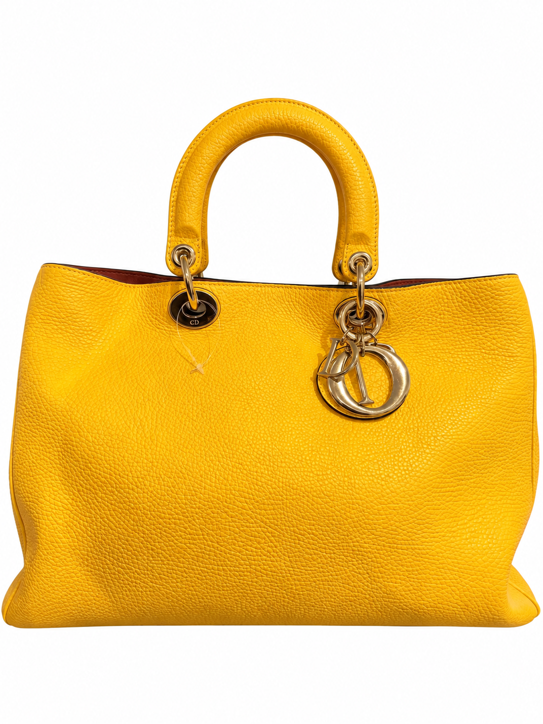 Christian Dior Diorissimo Tote with Strap - Yellow