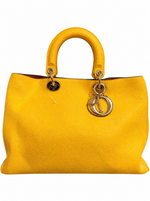 Christian Dior Diorissimo Tote with Strap - Yellow