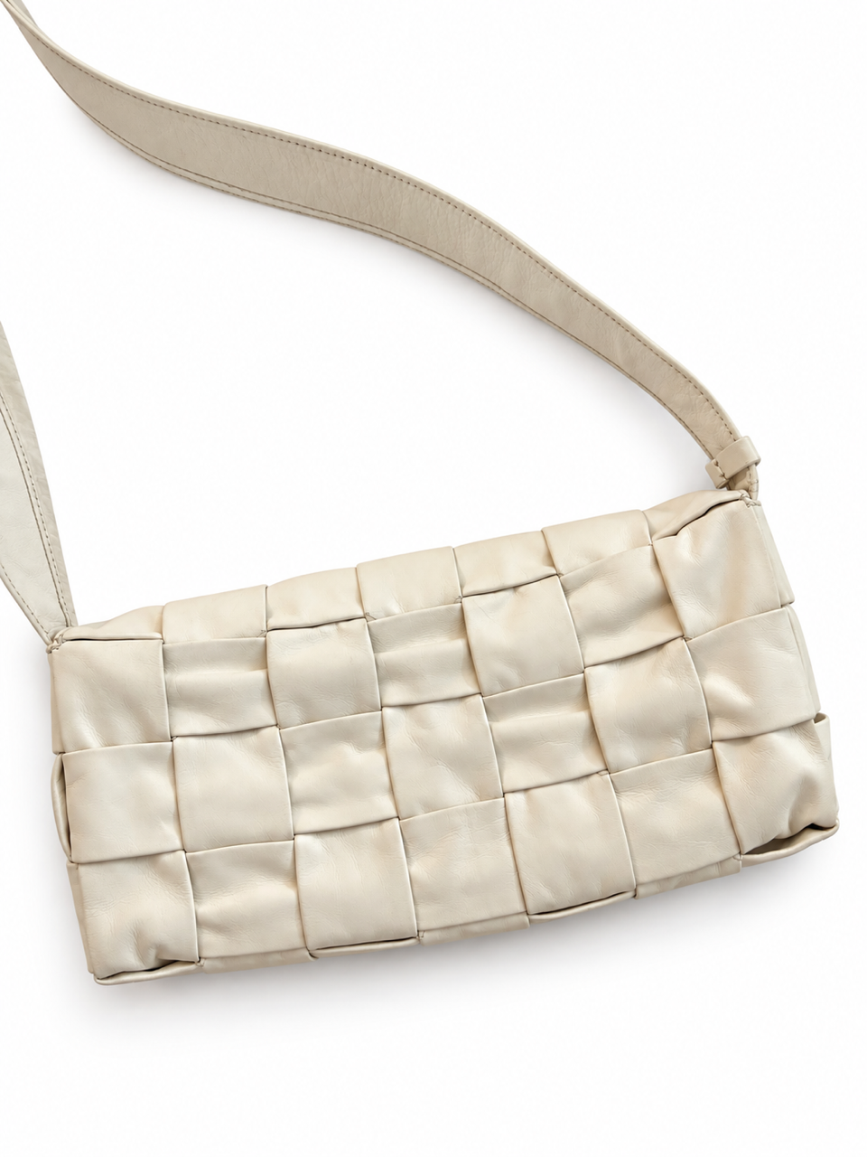 Bottega Veneta Padded Cassette Shoulder Bag – Ivory Leather