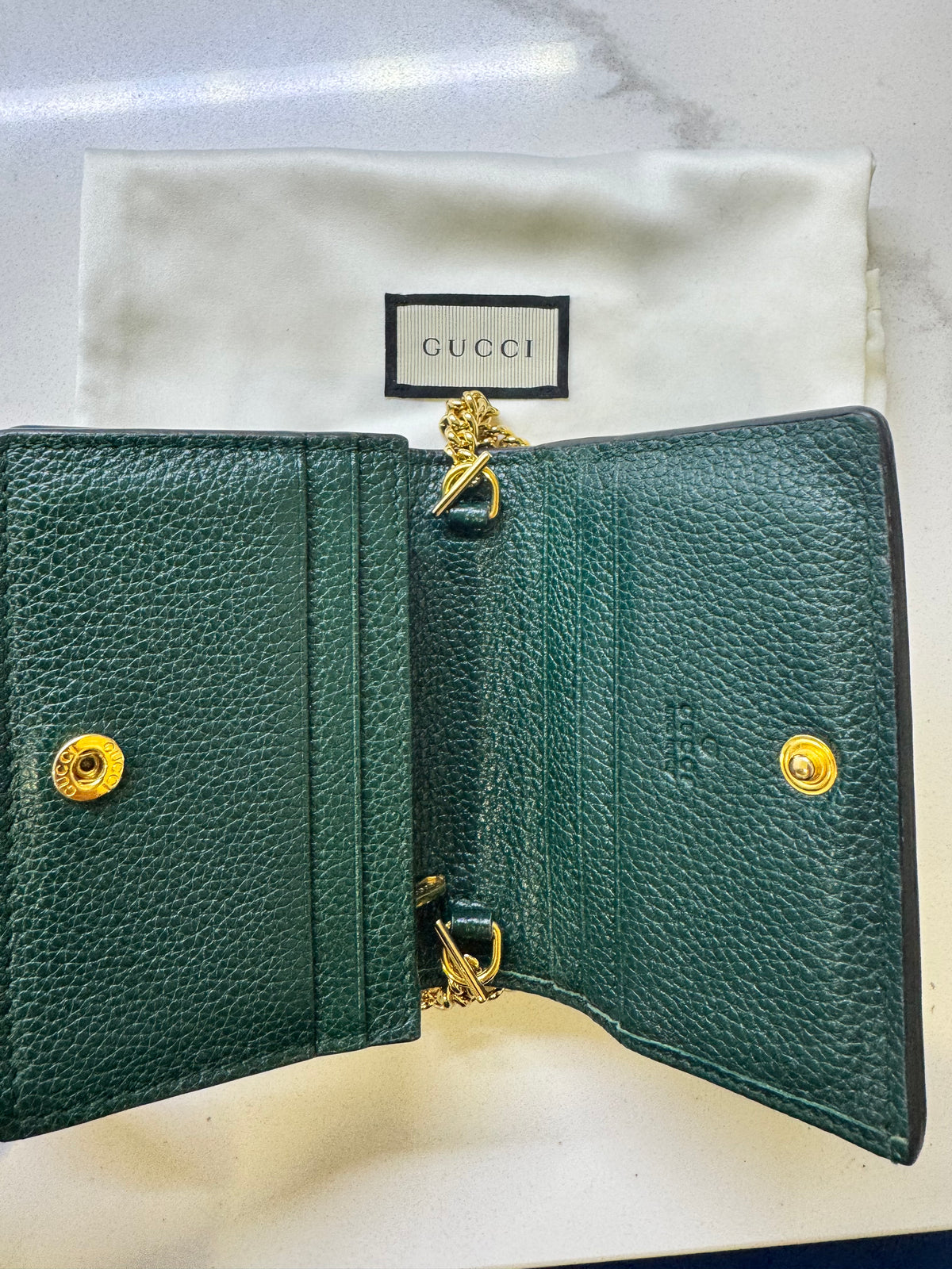 Gucci Zumi Leather Chain Wallet - additional view 8