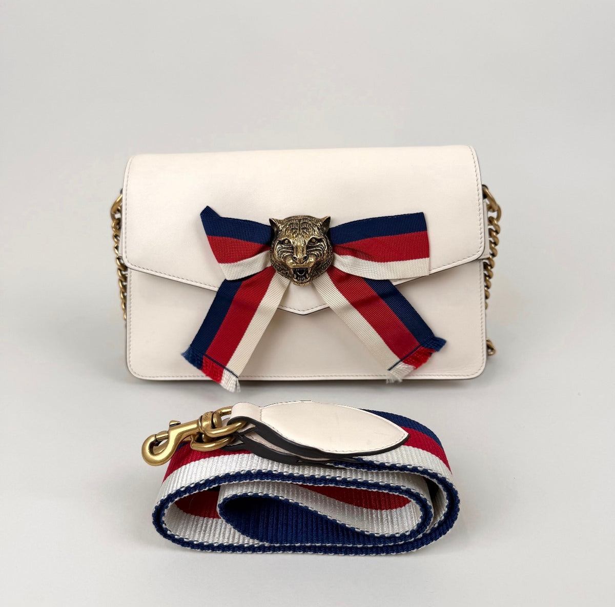 Gucci Nappa Leather Tiger Shoulder Bag - additional view 3