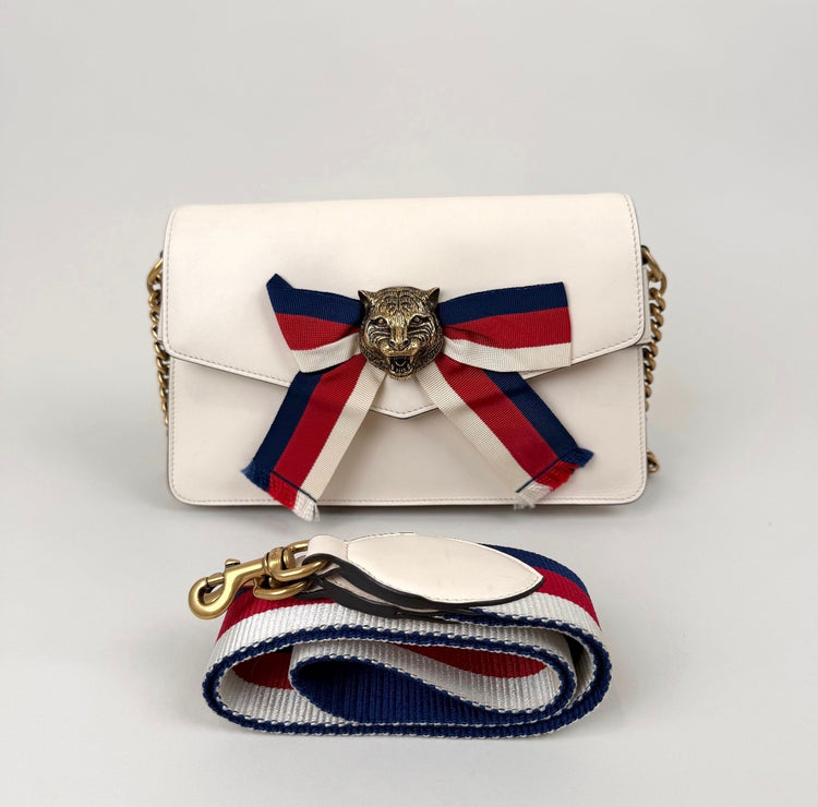 Gucci Nappa Leather Tiger Shoulder Bag - additional view 3