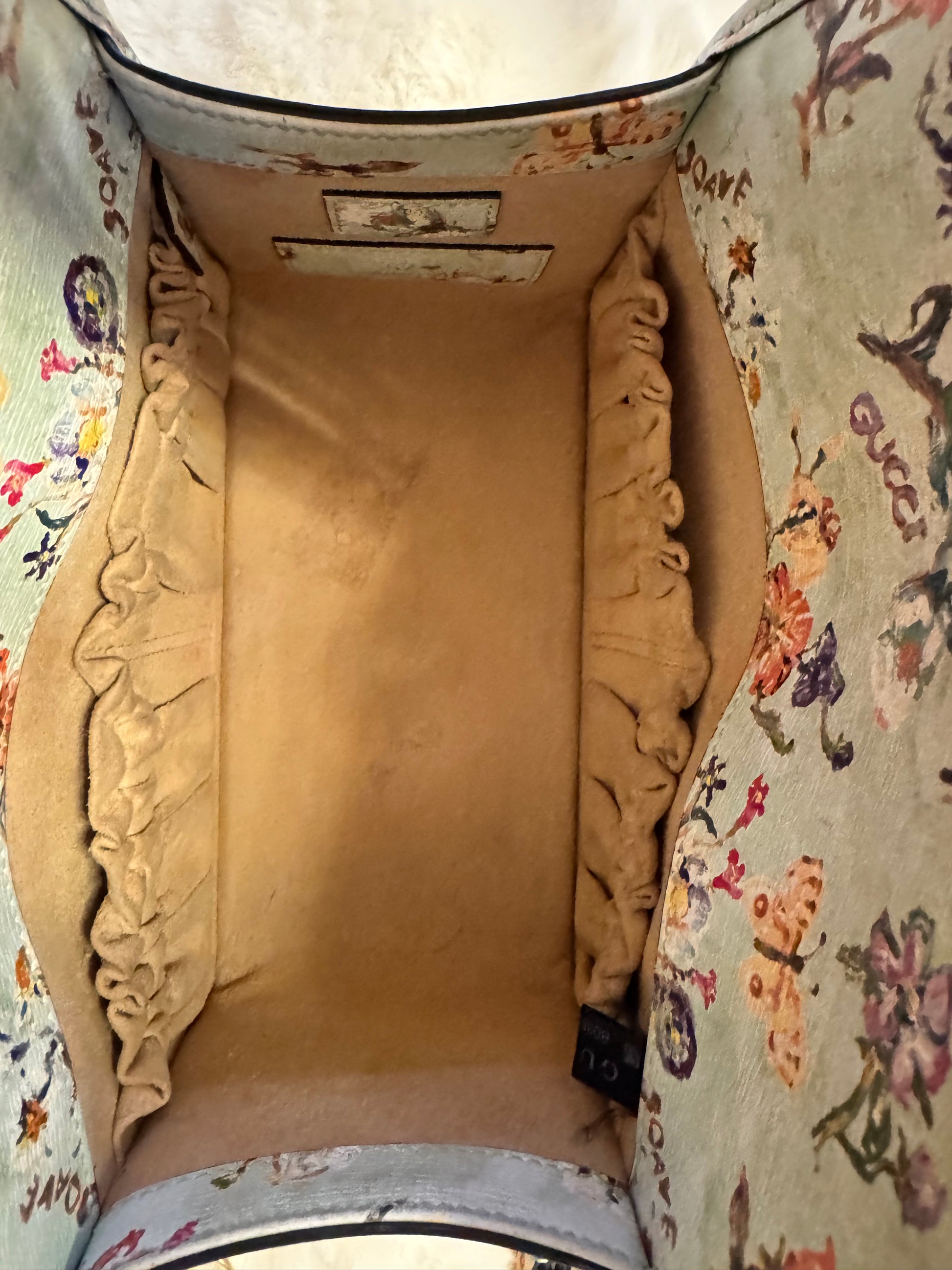 Gucci Horsebit 1955 Floral leather handbag - additional view 6