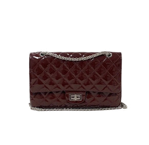 Chanel 2.55 Reissue Double-Flap Shoulder Bag – Burgundy Patent Leather