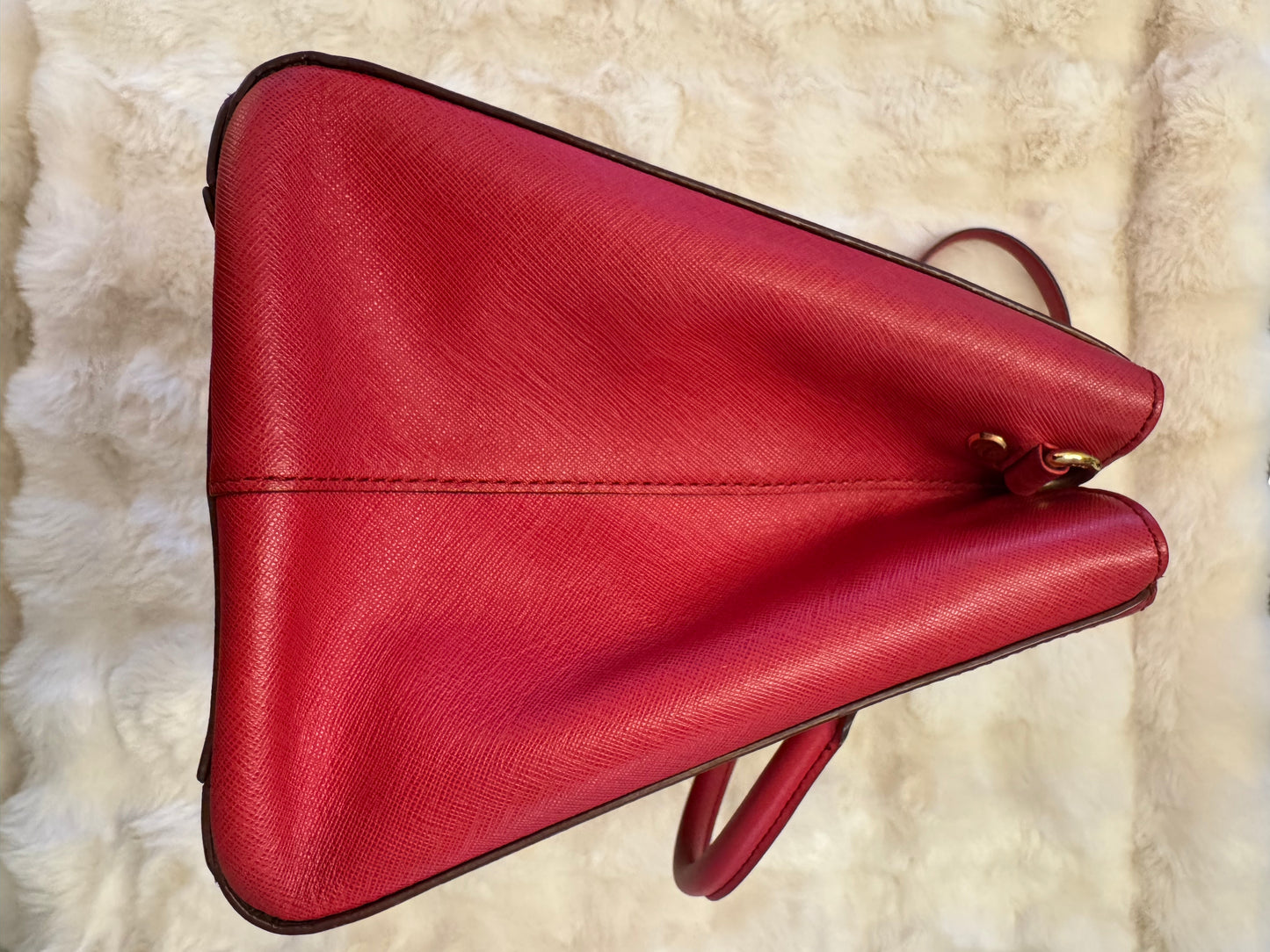 MCM Saffiano Leather Double Zip Tote Bag - additional view 3