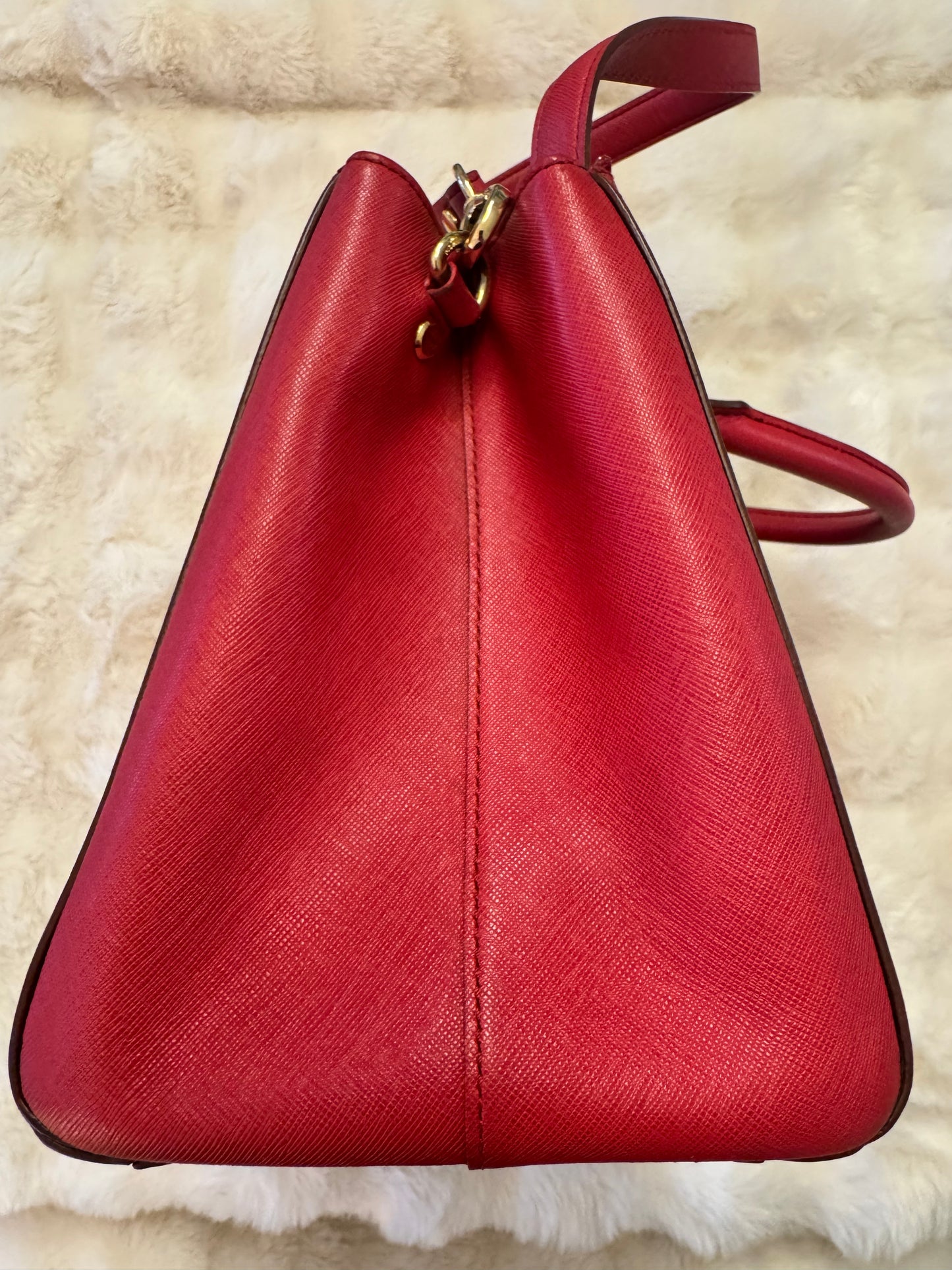 MCM Saffiano Leather Double Zip Tote Bag - additional view 5