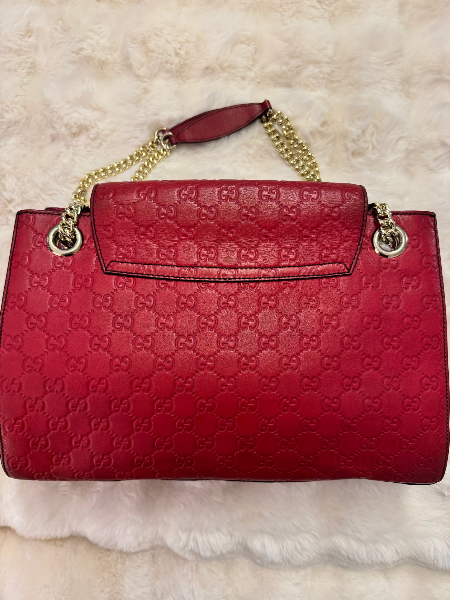 Gucci Guccissima Embossed Emily Chain Shoulder Bag - additional view 3