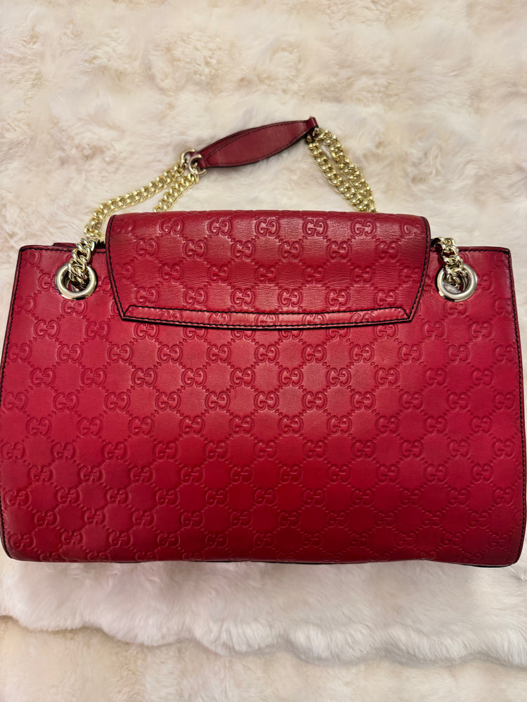 Gucci Guccissima Embossed Emily Chain Shoulder Bag - additional view 3