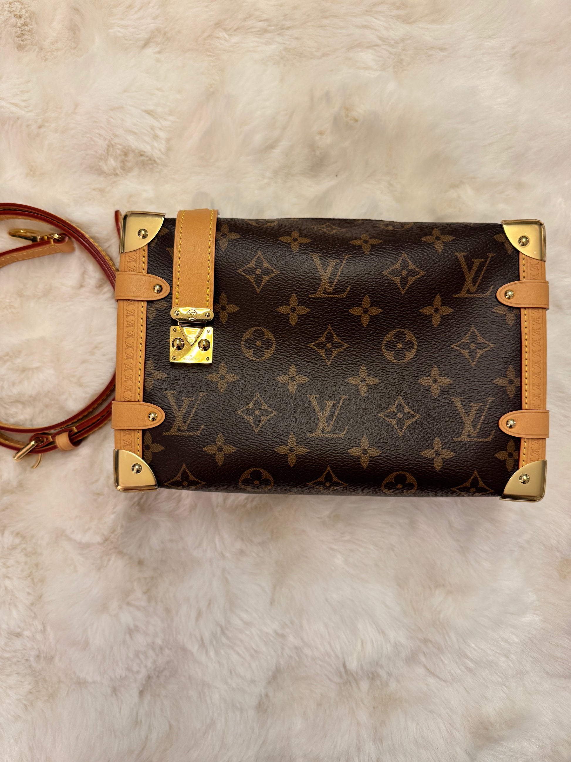 Louis Vuitton Monogram Side Trunk (New Without Tags) Includes Two Straps (Crossbody and Shoulder) - additional view 6