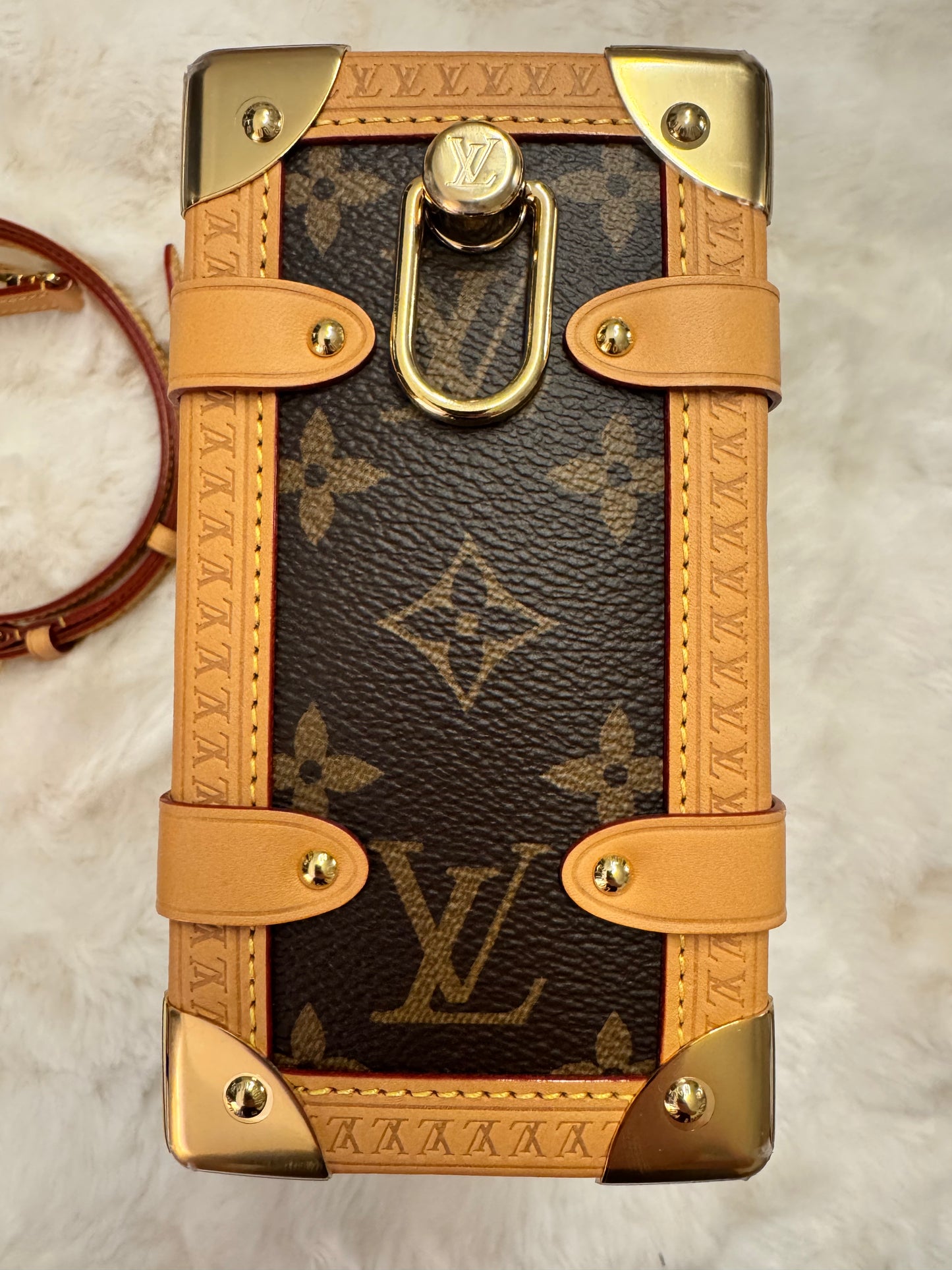 Louis Vuitton Monogram Side Trunk (New Without Tags) Includes Two Straps (Crossbody and Shoulder) - additional view 9