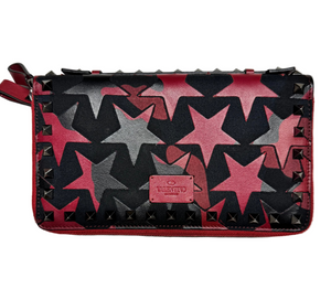 Valentino Garavani Camouflage Star Patch Long Wallet