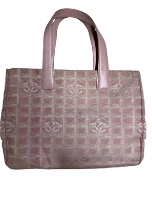 Chanel New Travel Line Pink MM Tote Bag
