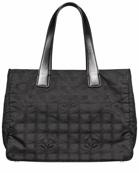 Chanel New Travel Line MM Nylon Tote Bag