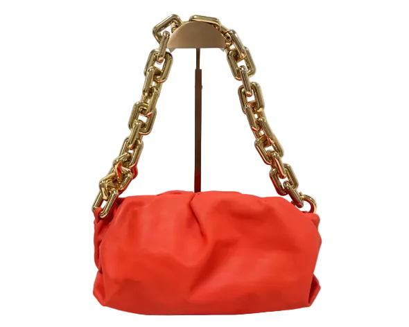 Bottega Chain Pouch Leather