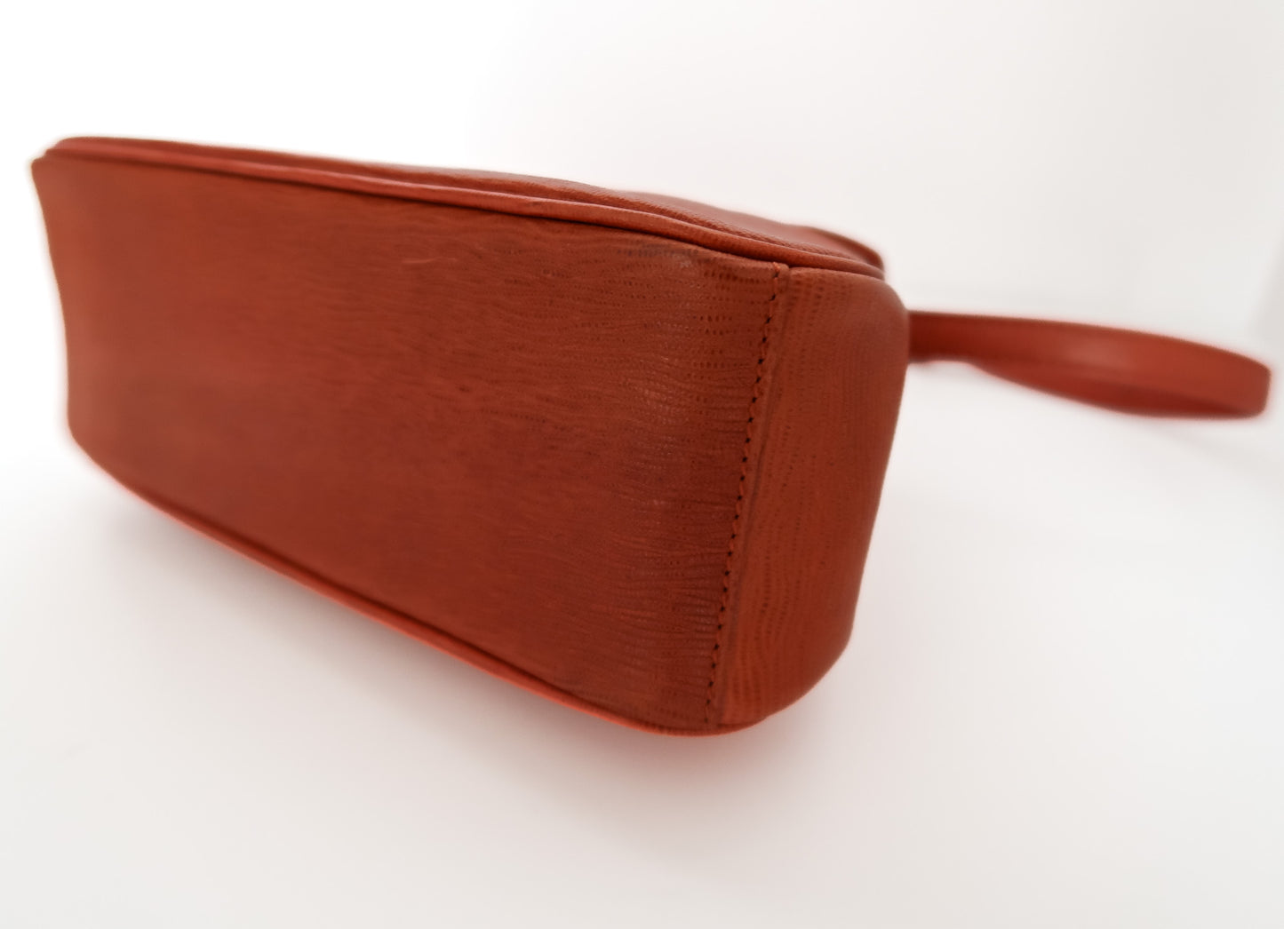 Vintage Gianni Versace 1990s Cognac Tan Top-Handle Leather Satchel Crossbody Bag - additional view 9
