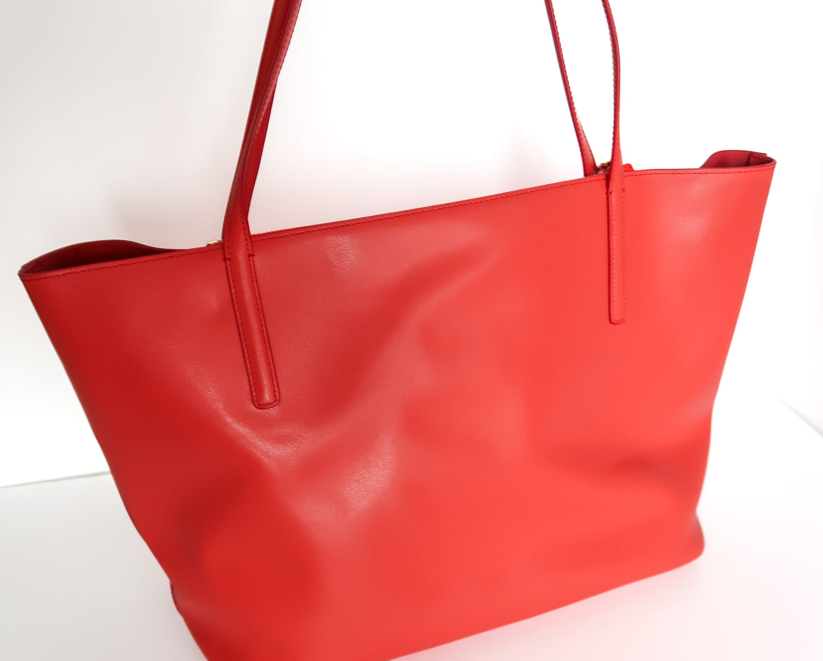 Salvatore Ferragamo Bright Red City Tote With Pouch - additional view 4