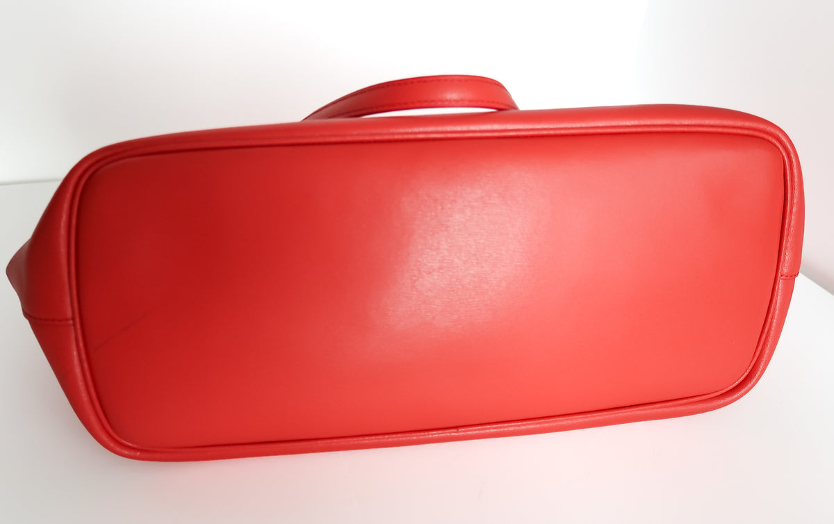 Salvatore Ferragamo Bright Red City Tote With Pouch - additional view 5