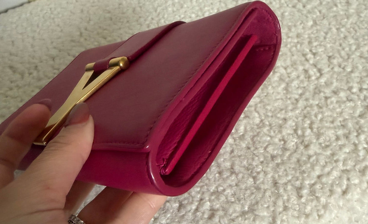 *New Pics* Saint Laurent Mini Chyc Chain Crossbody Bag -Fuschia Pink