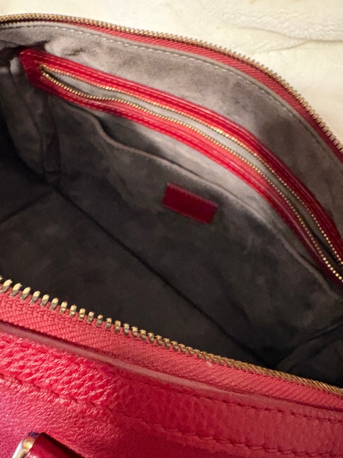 Louis Vuitton Sofia Coppola PM Boston Bag Burgundy Red Leather Collector's Item