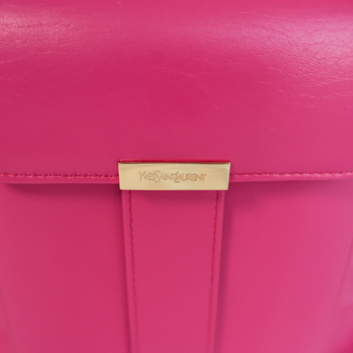 Vintage Yves Saint Laurent Leather Drawstring Shoulder Bag - additional view 7