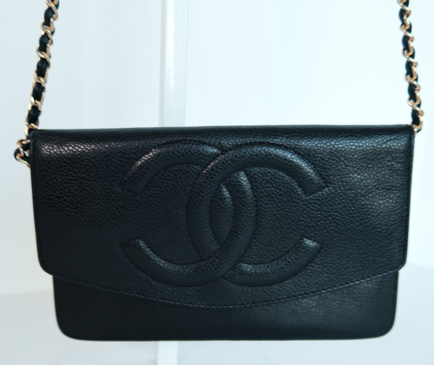Chanel Black Caviar Wallet on Chain WOC - additional view 11