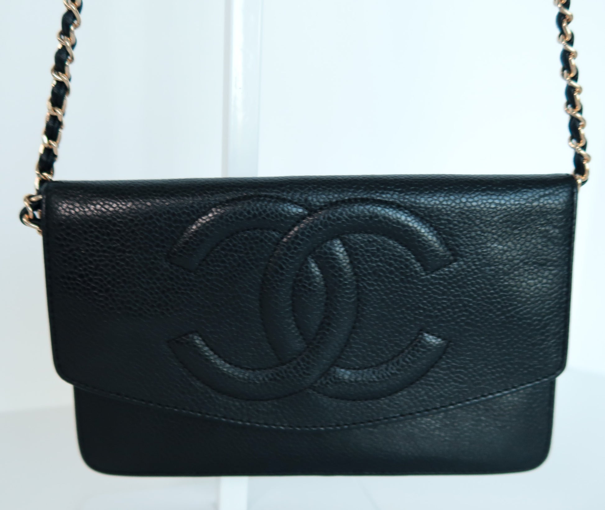 Chanel Black Caviar Wallet on Chain WOC - additional view 11