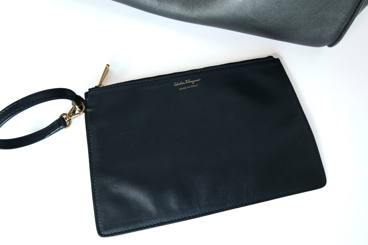 Salvatore Ferragamo Tote Black Bag with Pouch - additional view 12