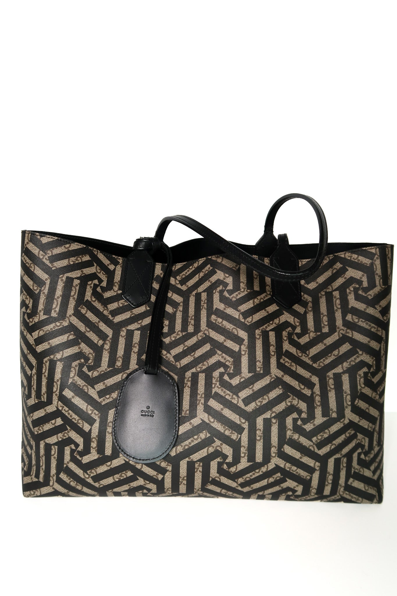 Gucci GG Caleido Reversible Medium Tote – Beige & Black - additional view 3