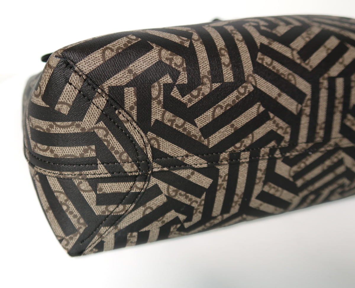 Gucci GG Caleido Reversible Medium Tote – Beige & Black - additional view 9