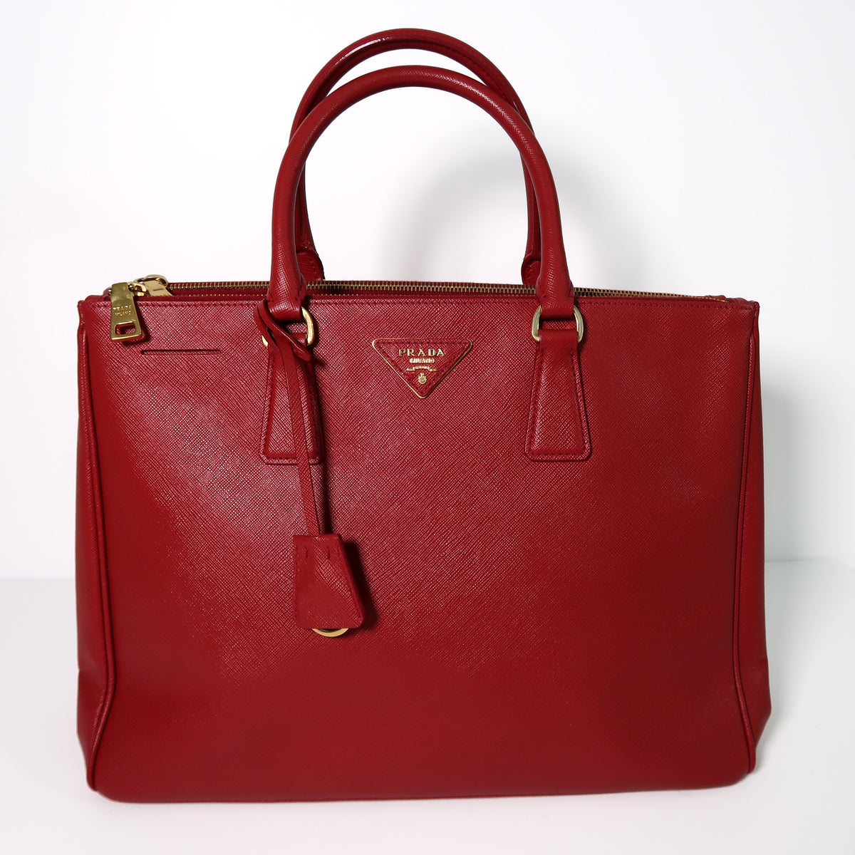 Prada Saffiano Lux Medium Tote Bag – Red - additional view 9