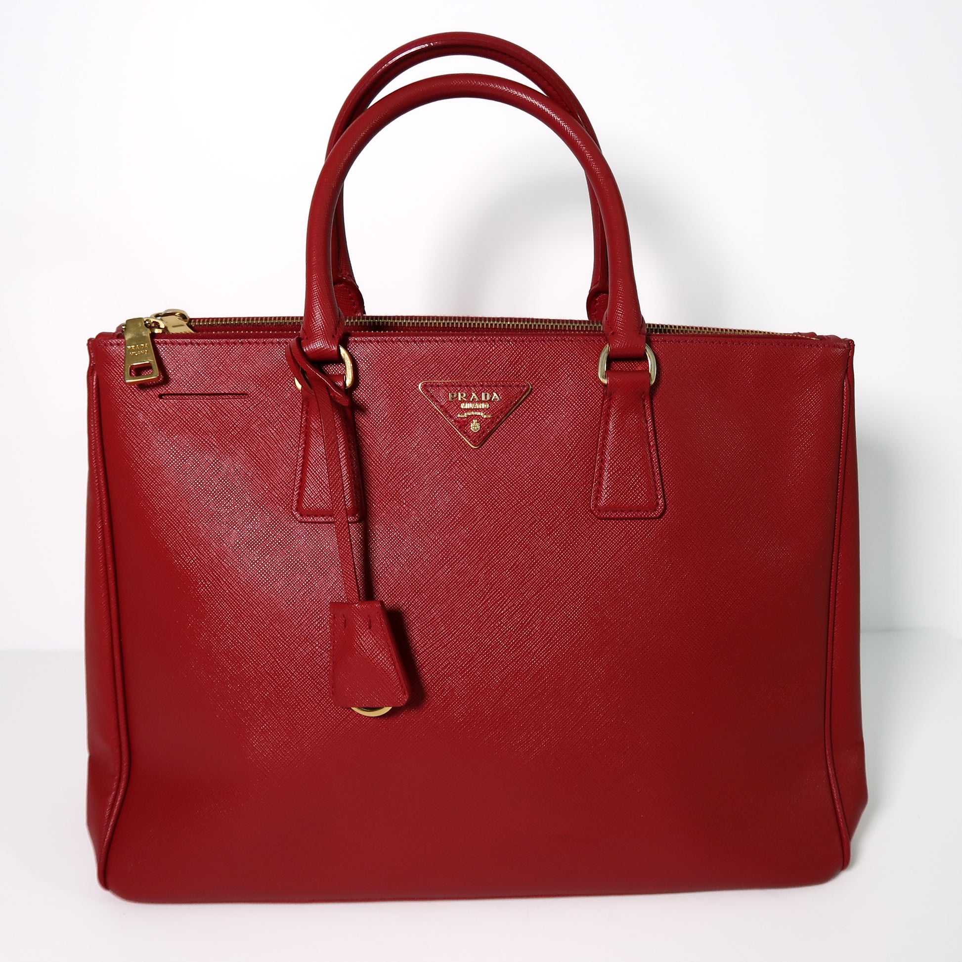 Prada Saffiano Lux Medium Tote Bag – Red - additional view 9