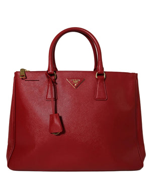 Prada Saffiano Lux Medium Tote Bag – Red