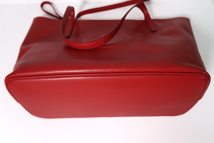 Salvatore Ferragamo Lipstick Red City Tote - additional view 3