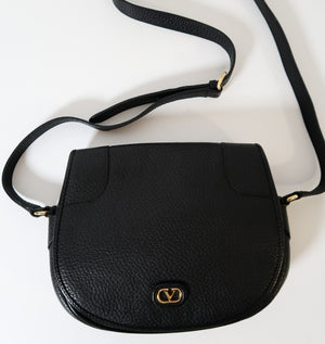 Valentino Black Leather Crossbody