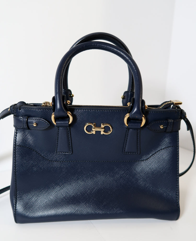 Salvataro Ferragamo Navy Blue Bag Crossbody - additional view 3