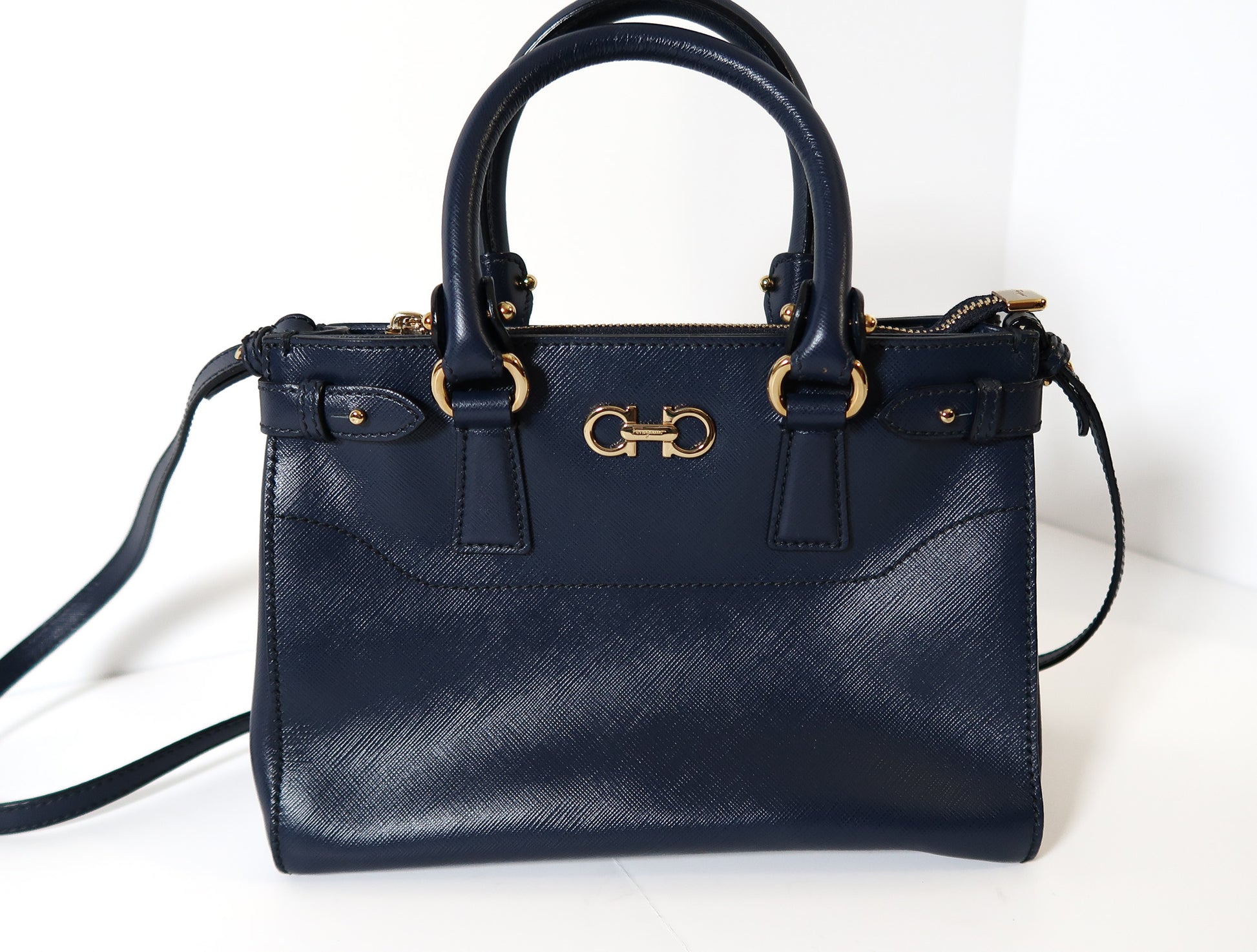 Salvataro Ferragamo Navy Blue Bag Crossbody - additional view 2