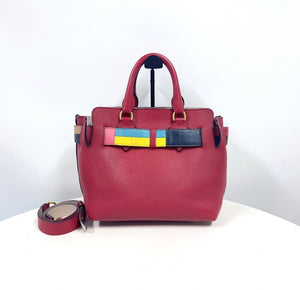 Burberry "The Belt" Tote Bag Red