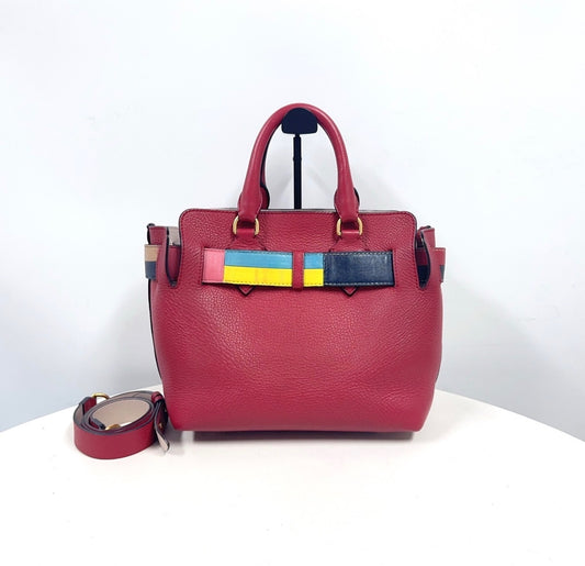 Burberry "The Belt" Tote Bag Red