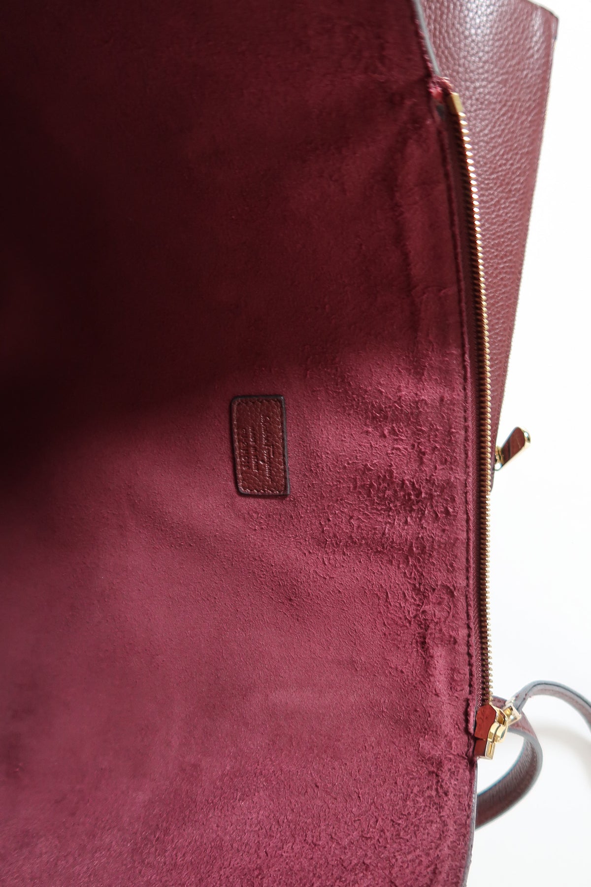 Salvatore Ferragamo Burgundy Wine Red Leather Tote with Gold - additional view 10