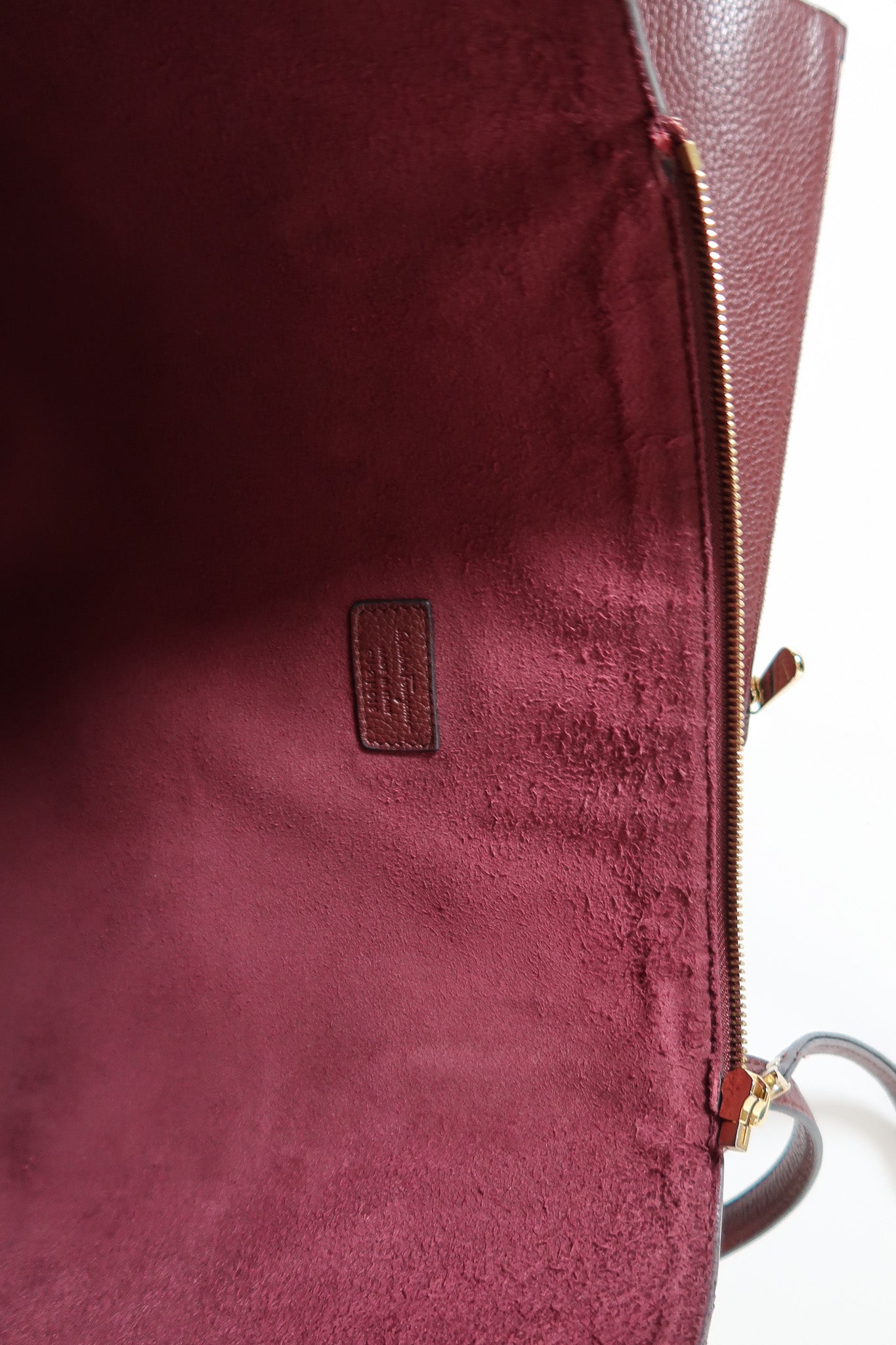 Salvatore Ferragamo Burgundy Wine Red Leather Tote with Gold - additional view 10