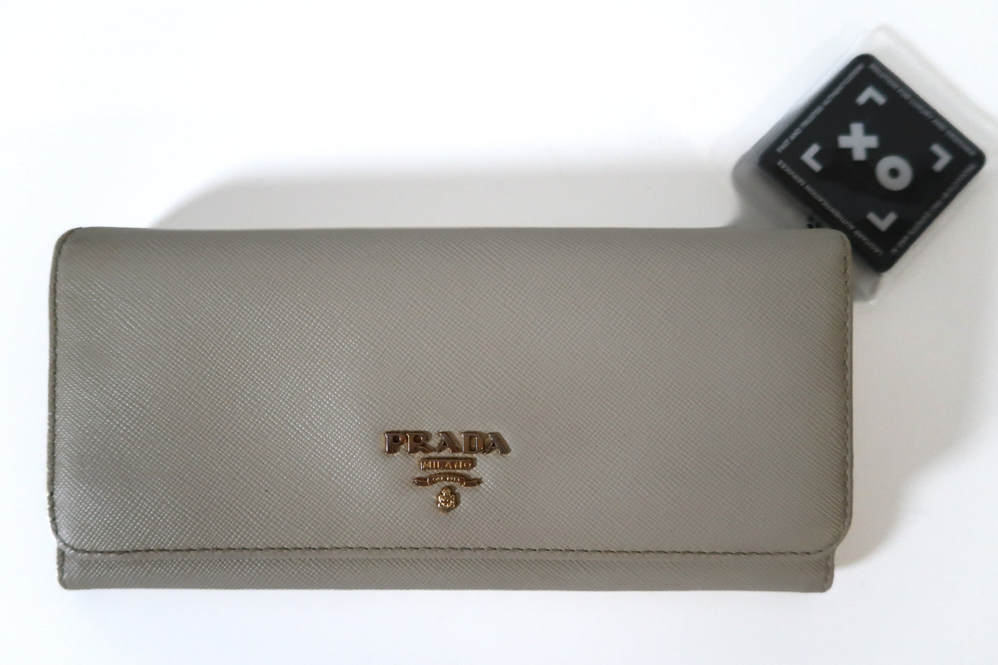 Prada Saffiano Continental Flap Wallet – White - additional view 2