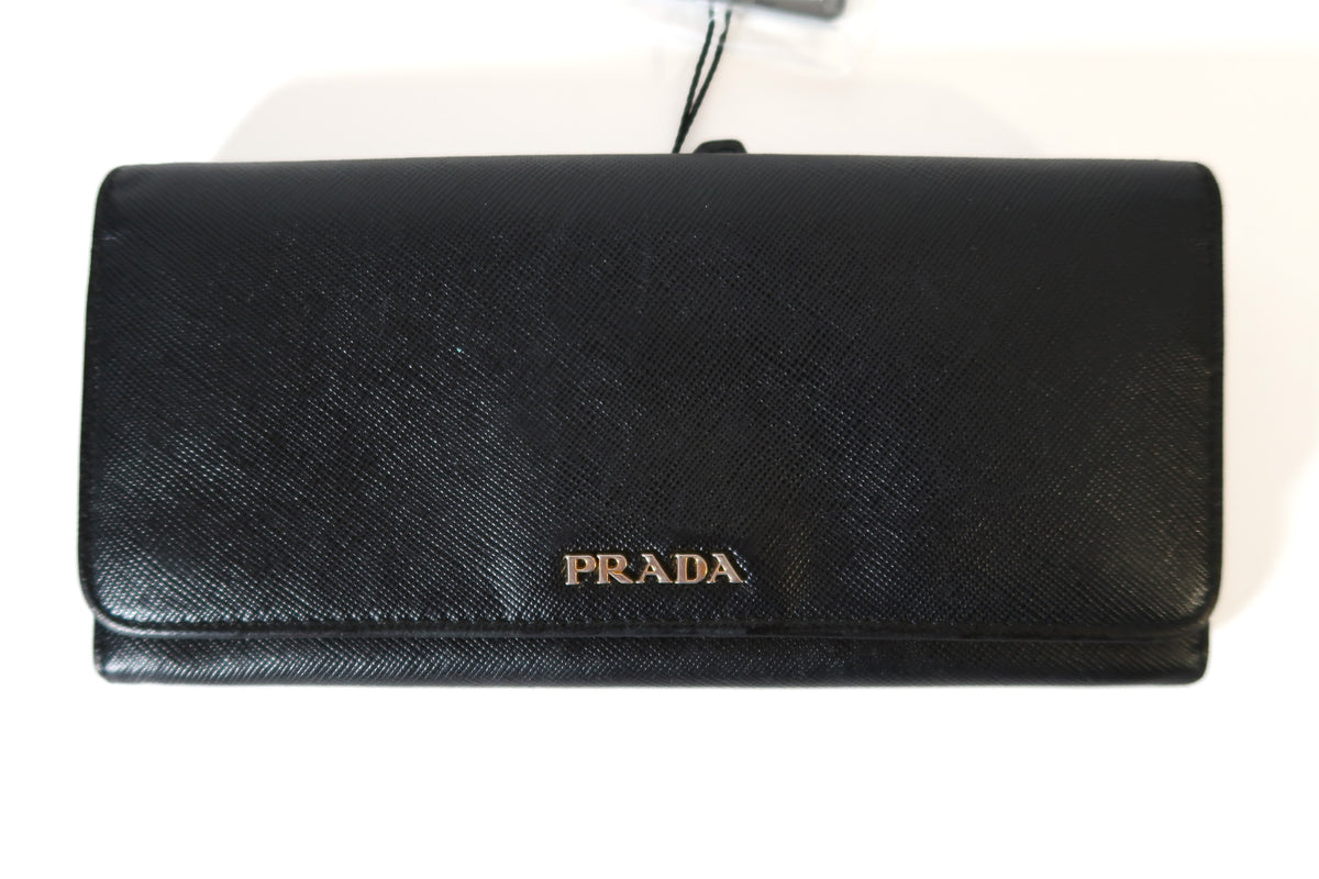 Prada Saffiano Leather Continental Flap Wallet - additional view 2
