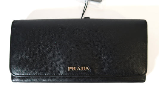 Prada Saffiano Leather Continental Flap Wallet - additional view 2