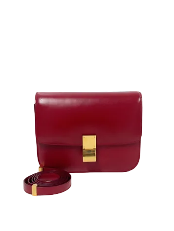 Celine Red Classic Box Bag