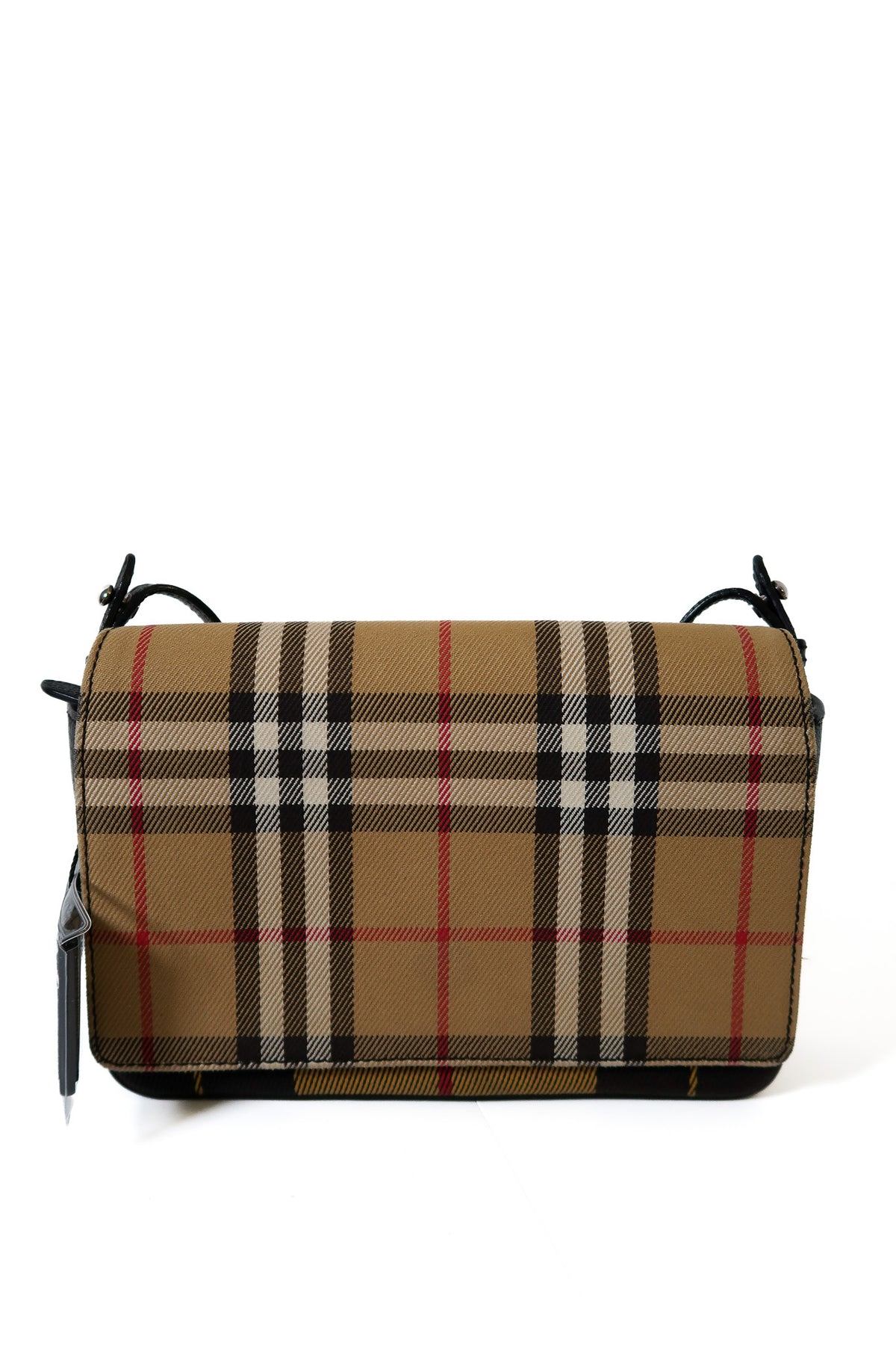 Burberry Hampshire Check Flap Shoulder Crossbody Bag - additional view 11
