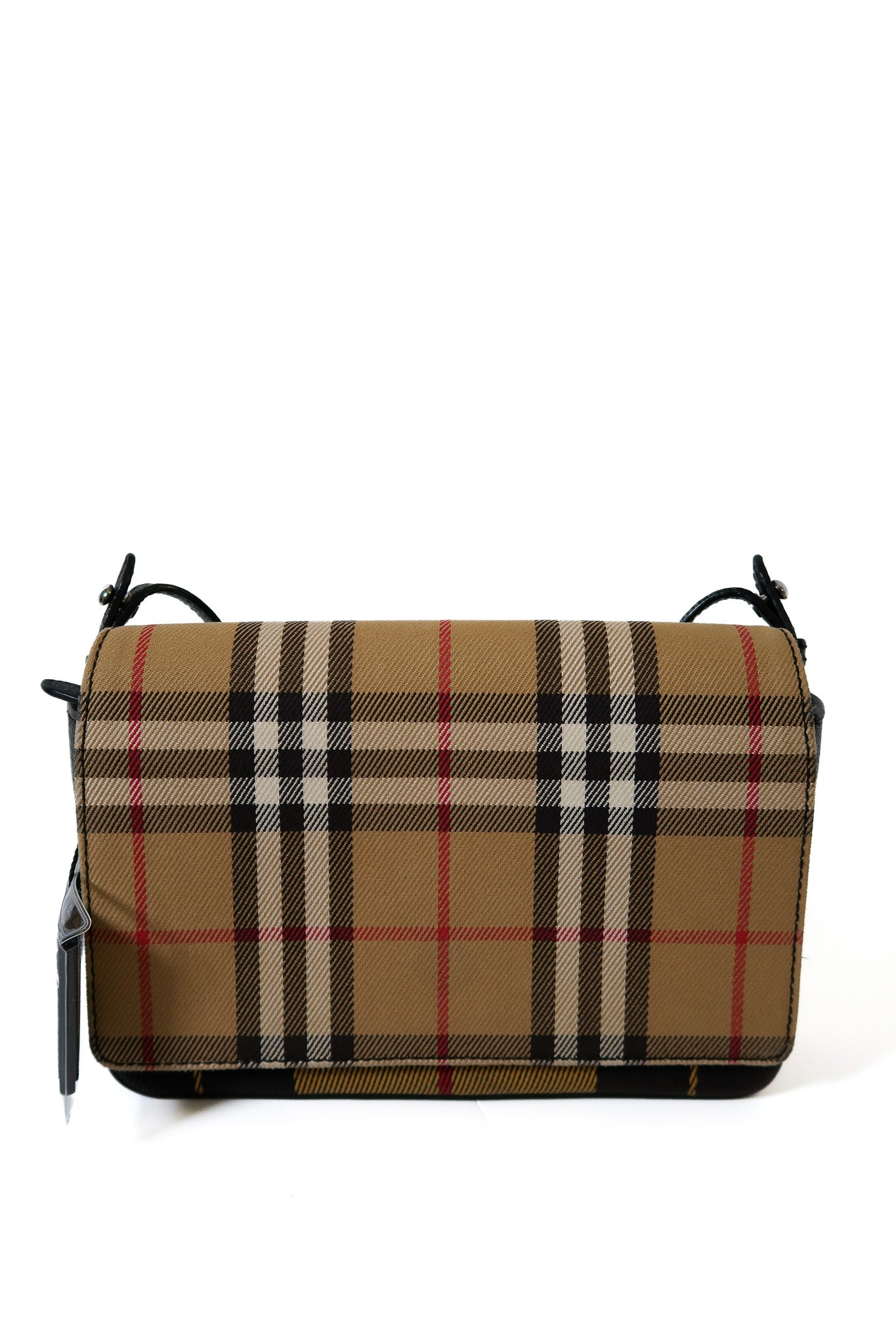 Burberry Hampshire Check Flap Shoulder Crossbody Bag - additional view 11