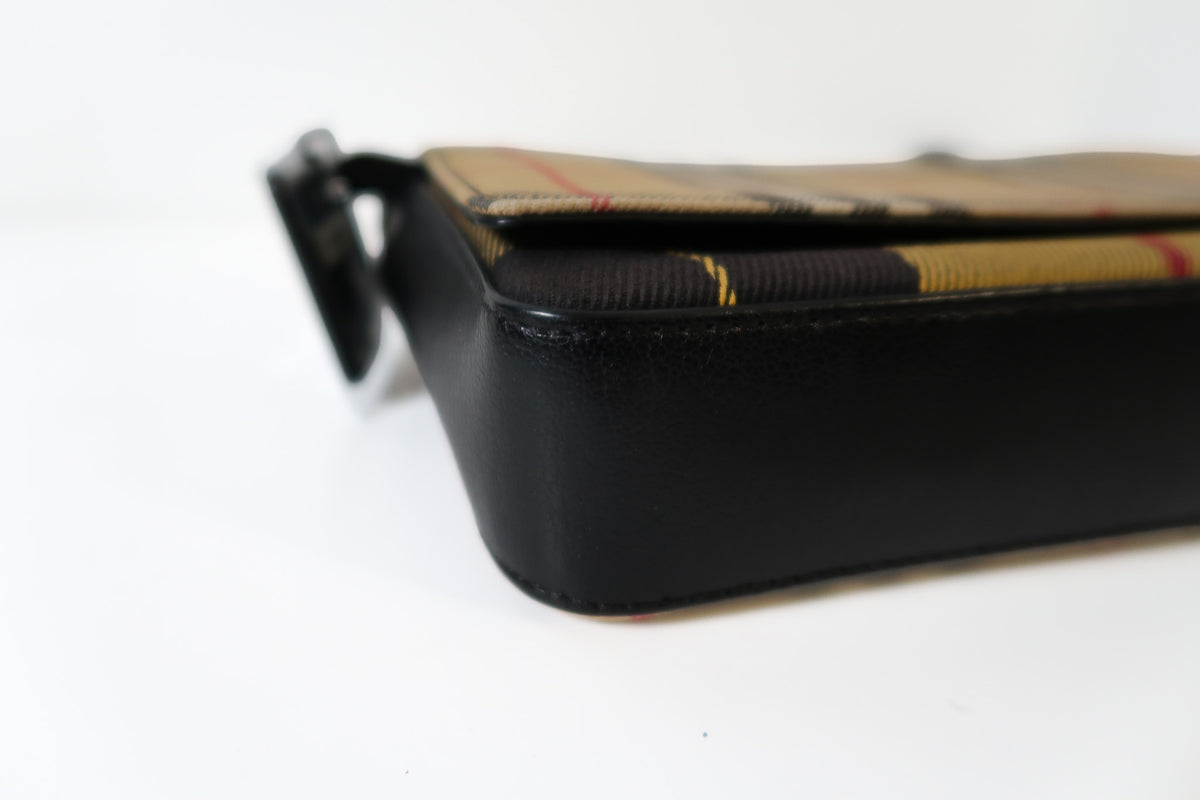 Burberry Hampshire Check Flap Shoulder Crossbody Bag - additional view 5